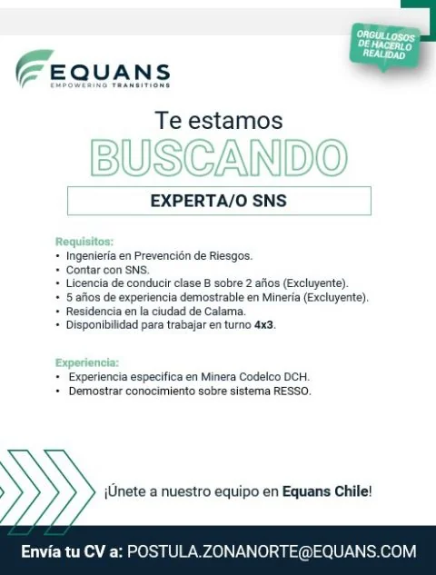 Experto/a SNS en Prevención de Riesgos - imagen 1