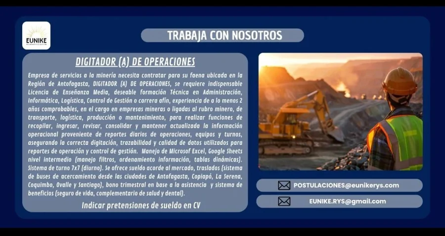 Digitador(a) de Operaciones - imagen 1