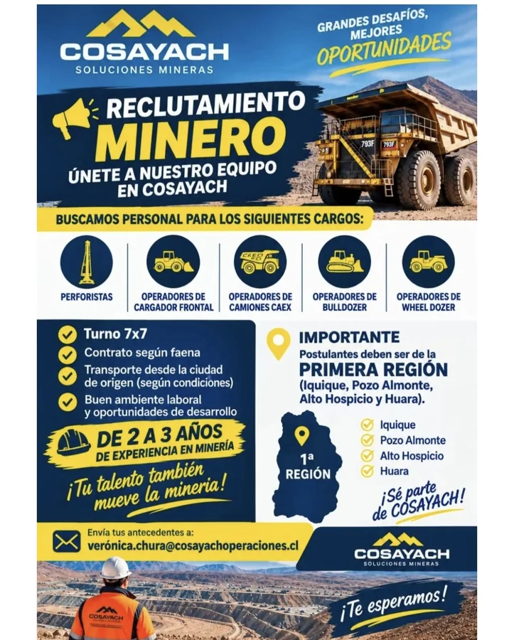 Operadores de Maquinaria y Perforistas - imagen 1