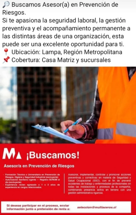 Asesor en Prevención de Riesgos - imagen 1