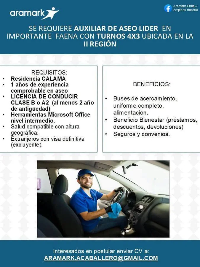 Auxiliar de Aseo Líder - imagen 1