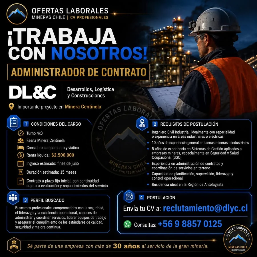 Administrador de Contrato Minera Centinela - imagen 1