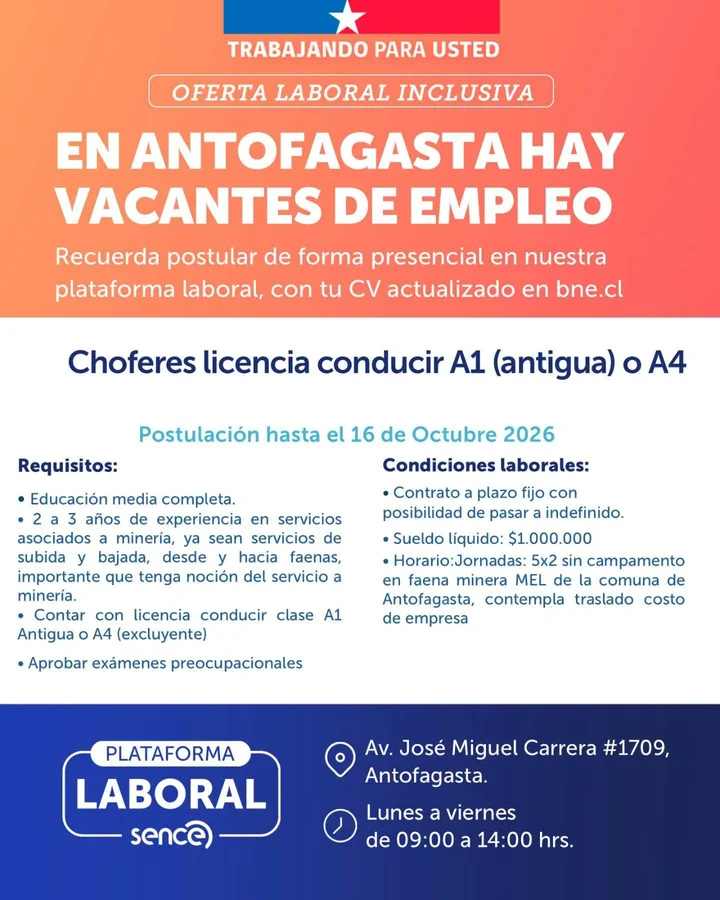 Choferes Licencia A1 Antigua o A4 - imagen 1