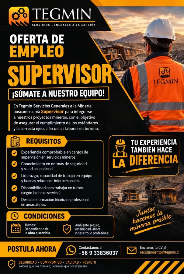 Supervisor de Proyectos Mineros - imagen 1