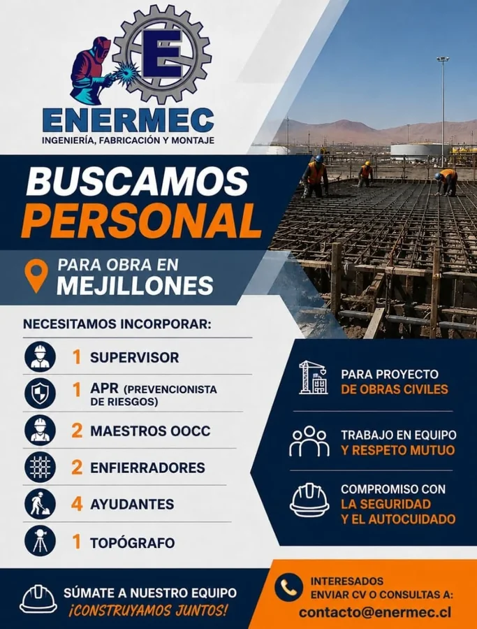 Personal para Proyecto de Obras Civiles - imagen 1