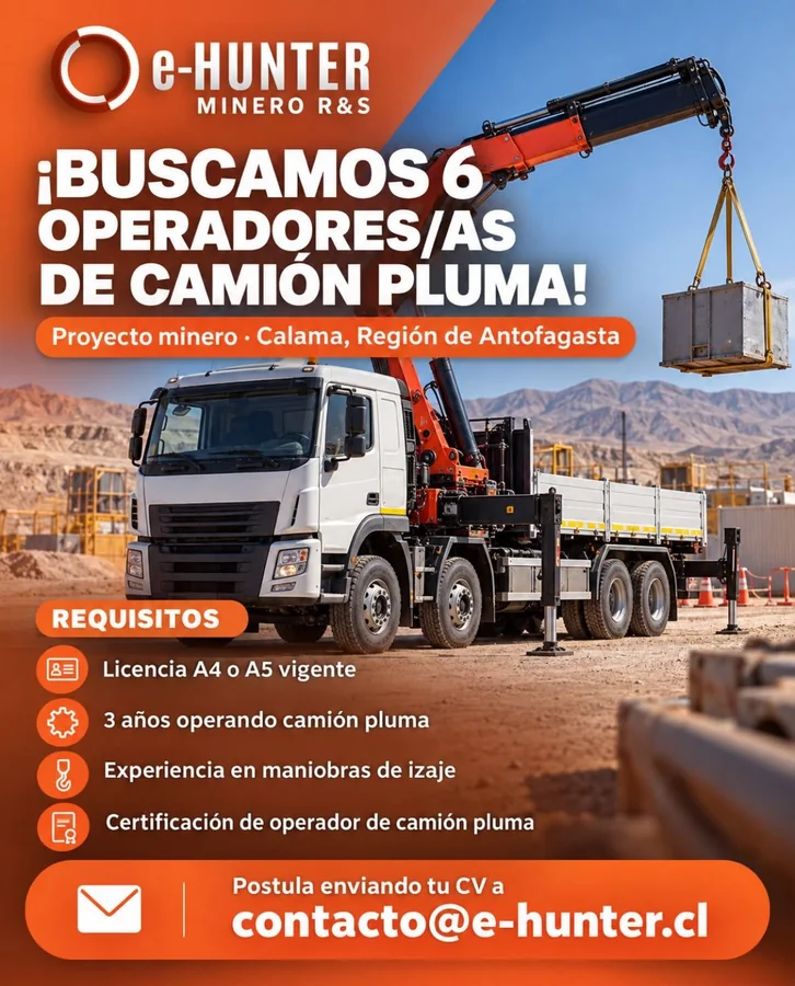 Operadores de Camión Pluma - imagen 1