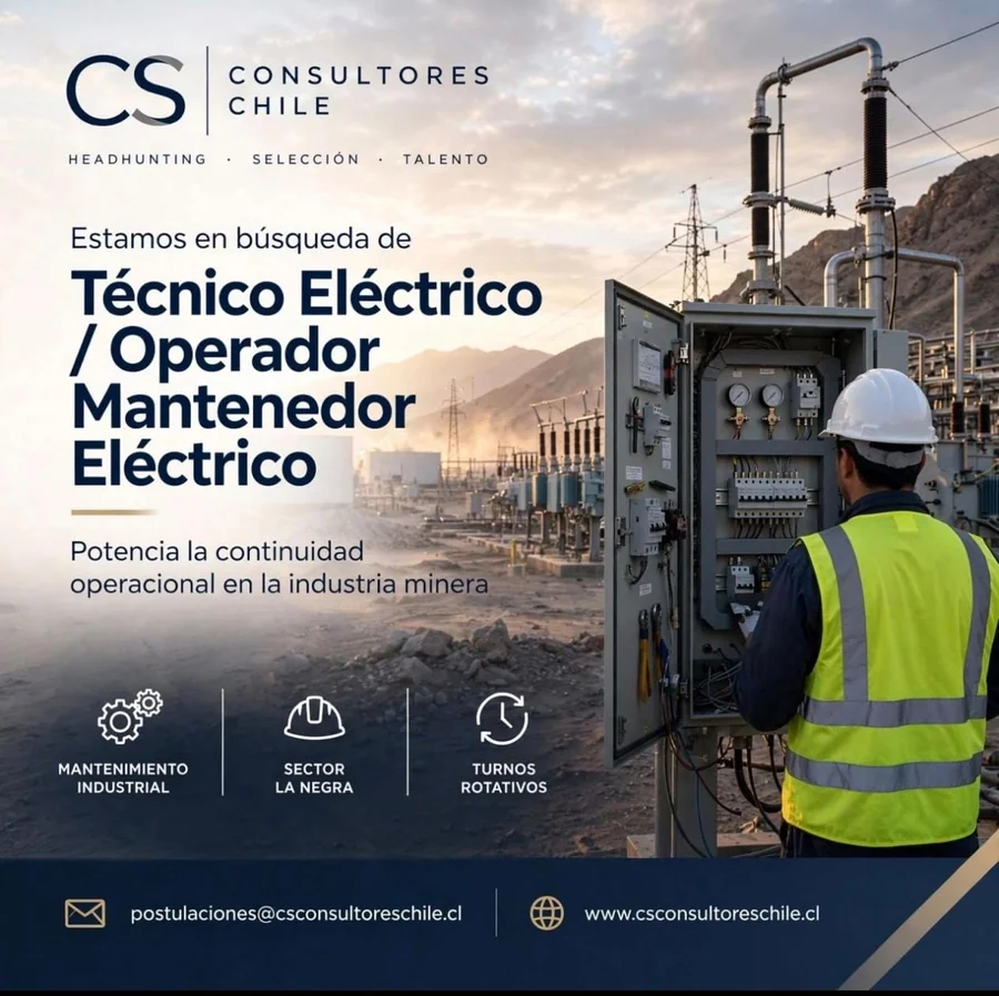 Técnico Eléctrico / Operador Mantenedor Eléctrico - imagen 1