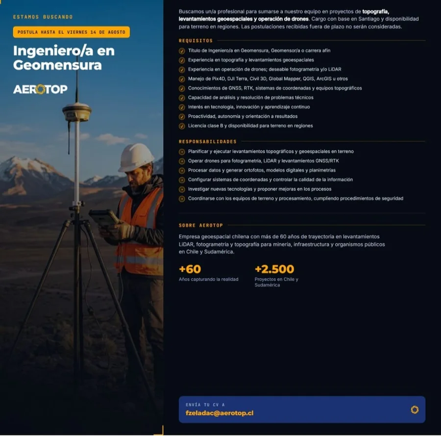 Ingeniero/a en Geomensura - imagen 1