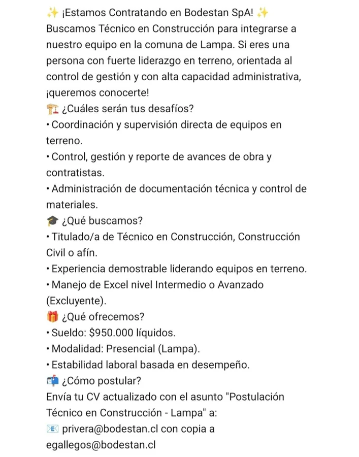 Técnico en Construcción - imagen 1