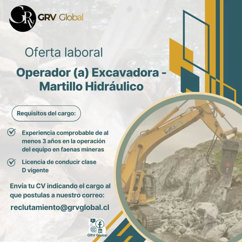 Operador Excavadora - Martillo Hidráulico - imagen 1