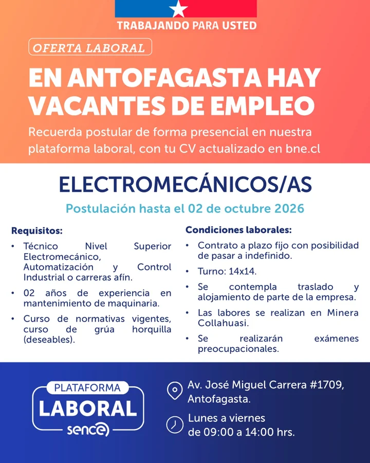 Técnico Electromecánico - imagen 1