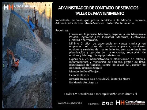 Administrador de Contrato - Taller Mantenimiento - imagen 1