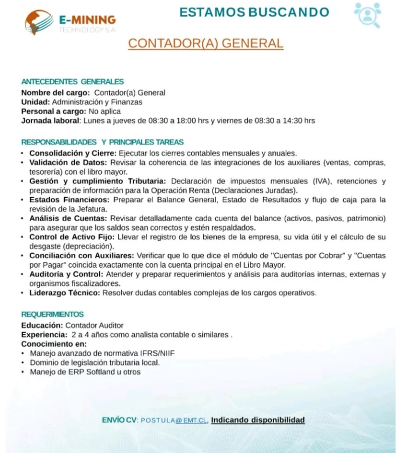 Contador(a) General - imagen 1