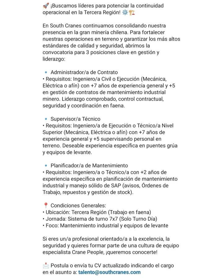 Administrador, Supervisor y Planificador de Mantenimiento - imagen 1