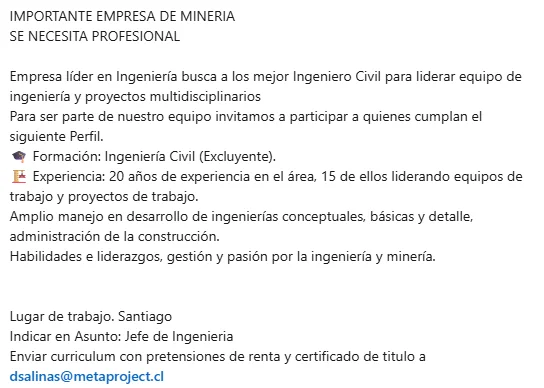 Jefe de Ingeniería - imagen 1