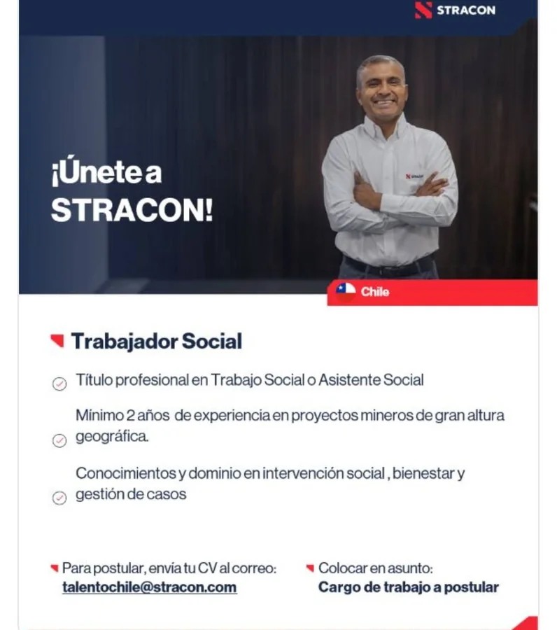 Trabajador Social - Minería Chile - imagen 1