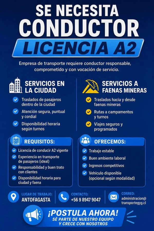 Conductor Licencia A2 - imagen 1