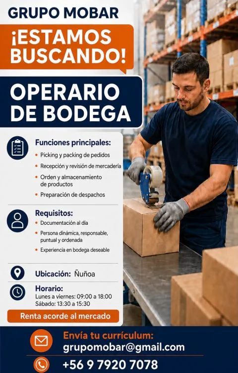 Operario de Bodega - imagen 1