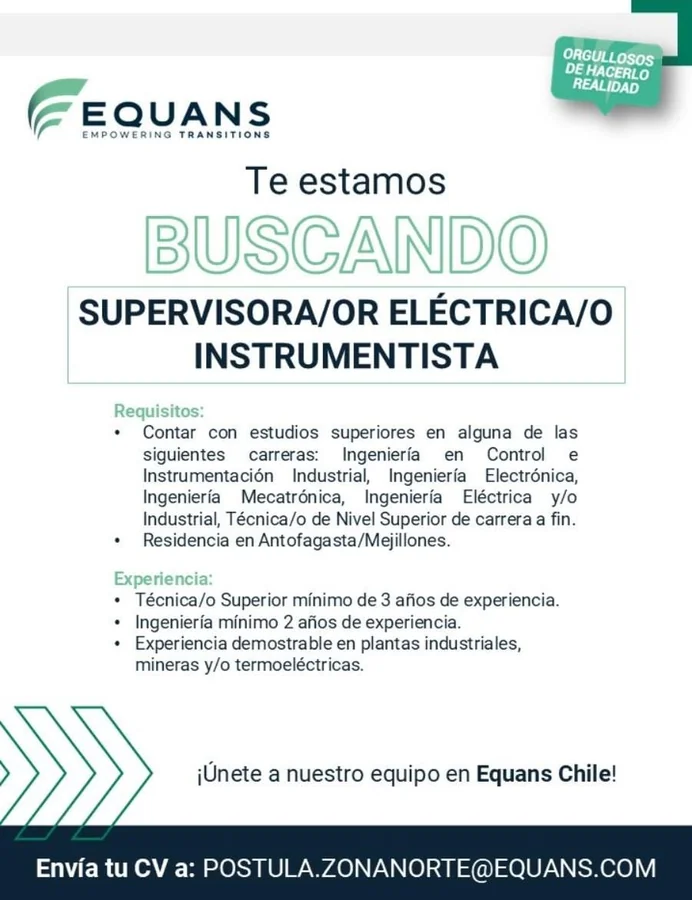Supervisor/a Eléctrico/a Instrumentista - imagen 1