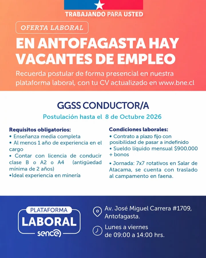 GGSS Conductor/a - imagen 1