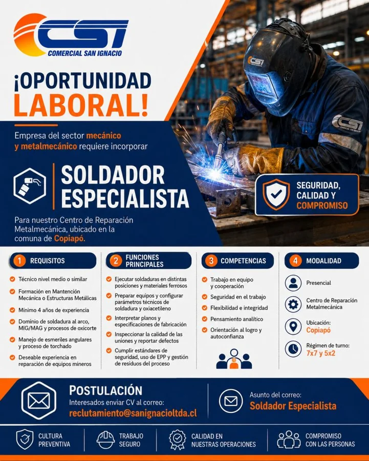Soldador Especialista - imagen 1