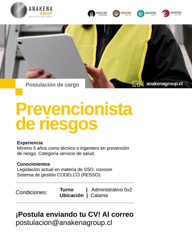 Prevencionista de Riesgos - imagen 1