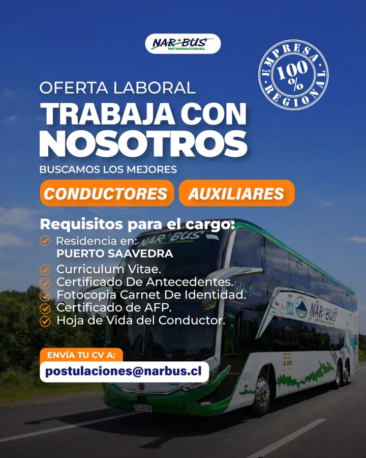 Conductores y Auxiliares Nar Bus - imagen 1