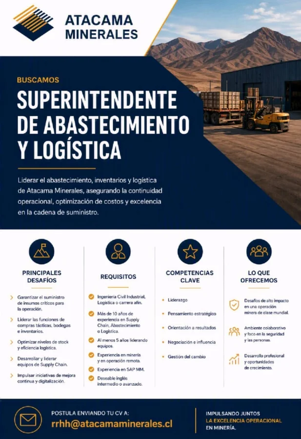 Superintendente de Abastecimiento y Logística - imagen 1