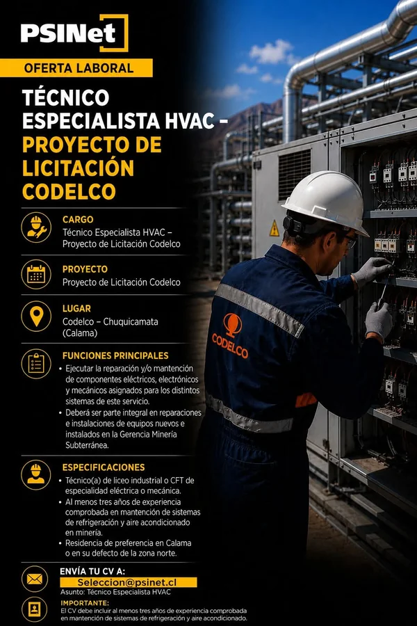 Técnico Especialista HVAC - imagen 1