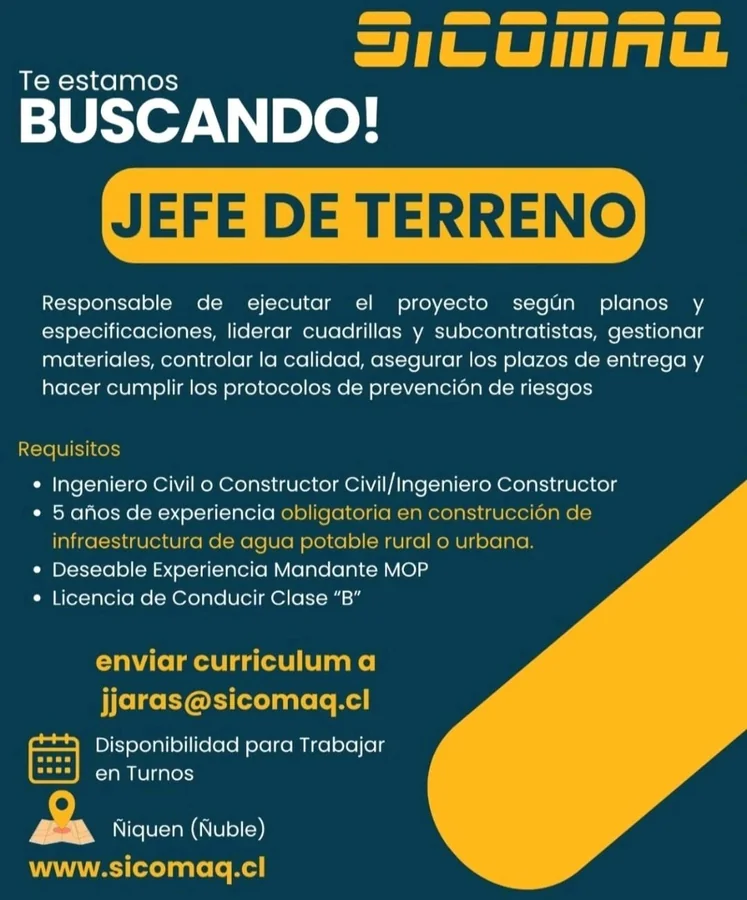 Jefe de Terreno - imagen 1