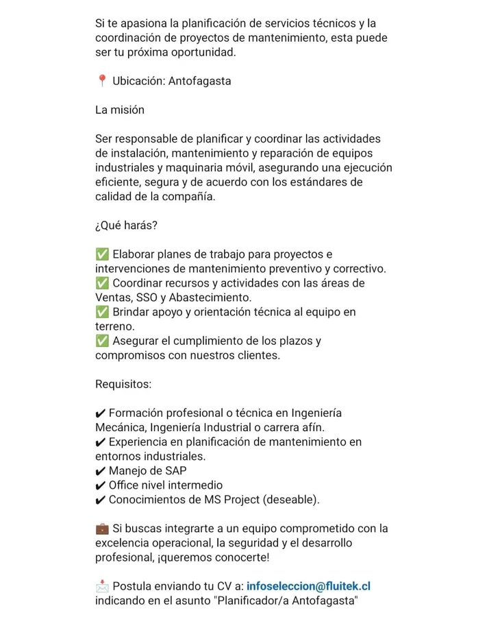 Planificador de Mantenimiento - imagen 1