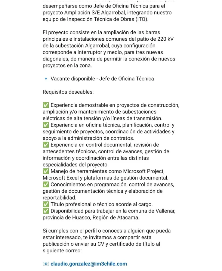 Jefe de Oficina Técnica - imagen 1