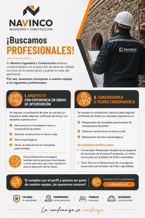 Arquitecto y Conservador de Obras Patrimoniales - imagen 1
