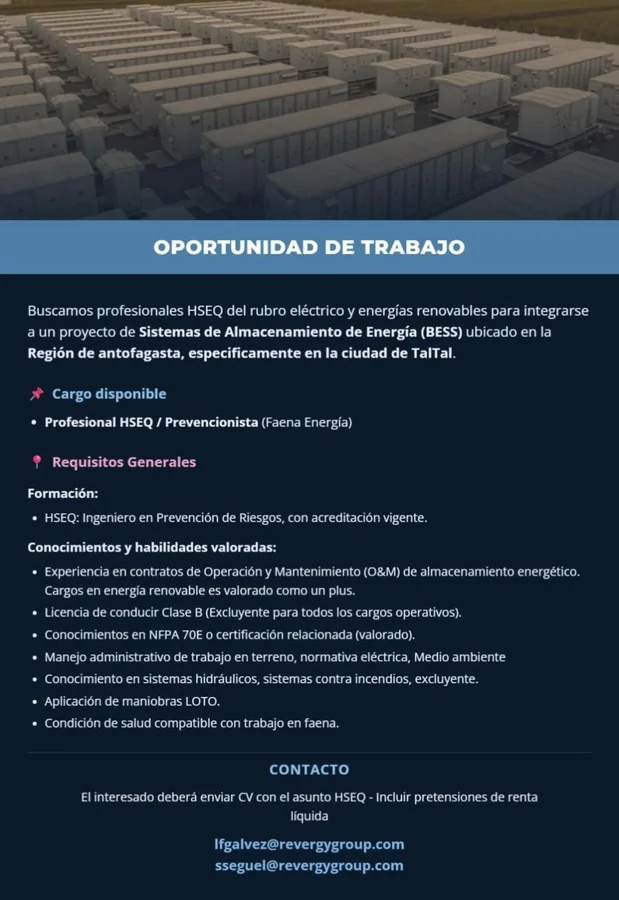 Profesional HSEQ / Prevencionista - imagen 1