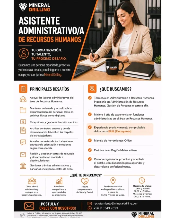 Asistente Administrativo de Recursos Humanos - imagen 1