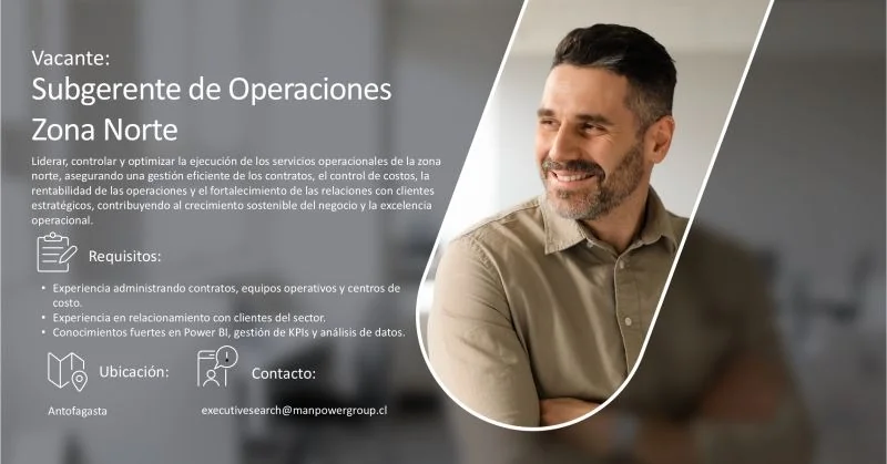 Subgerente de Operaciones Zona Norte - imagen 1