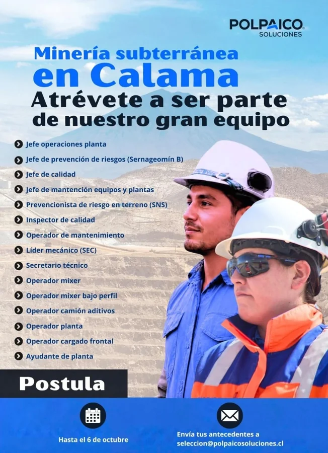 Múltiples Cargos Minería Subterránea - imagen 1