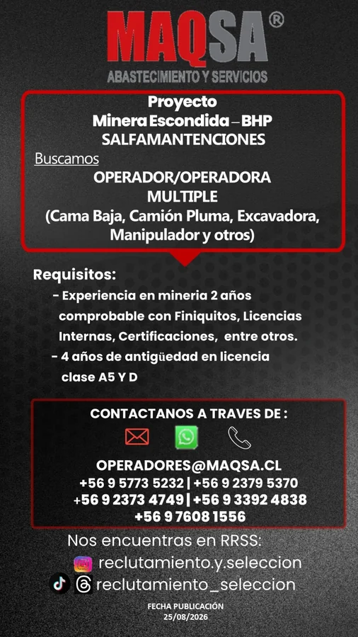 Operador/a Múltiple - imagen 1