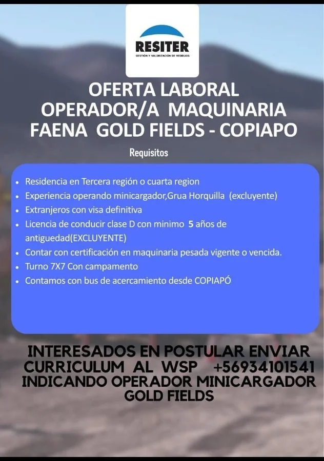Operador de Maquinaria - imagen 1