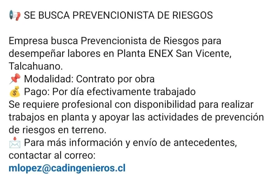 Prevencionista de Riesgos - imagen 1