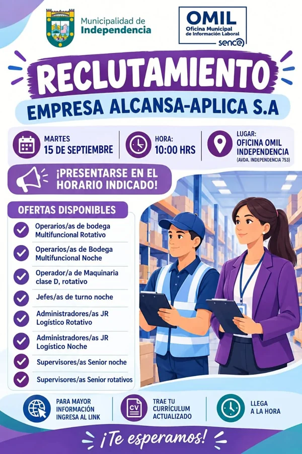 Operarios de Bodega, Maquinaria y Jefaturas - imagen 1