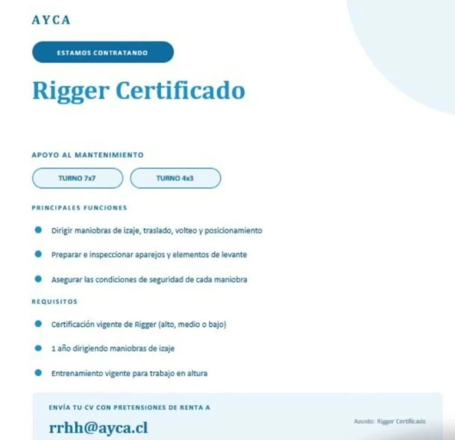 Rigger Certificado - imagen 1
