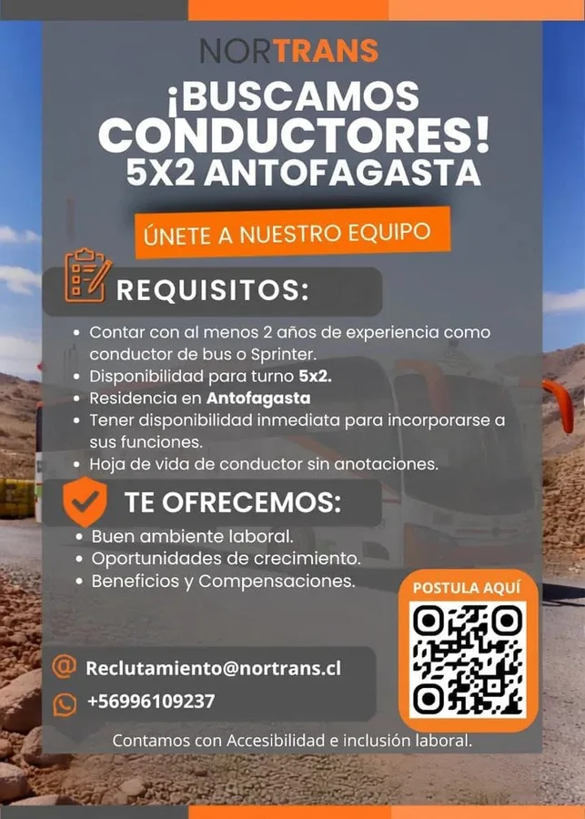 Conductores Bus o Sprinter - Antofagasta - imagen 1