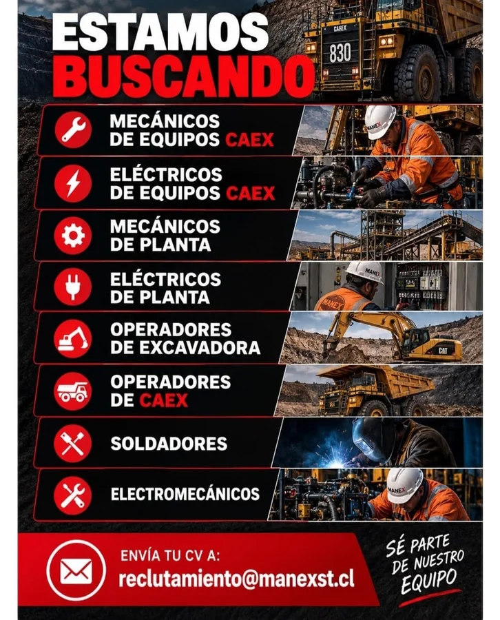 Mecánicos, Eléctricos y Operadores CAEX y Planta - imagen 1