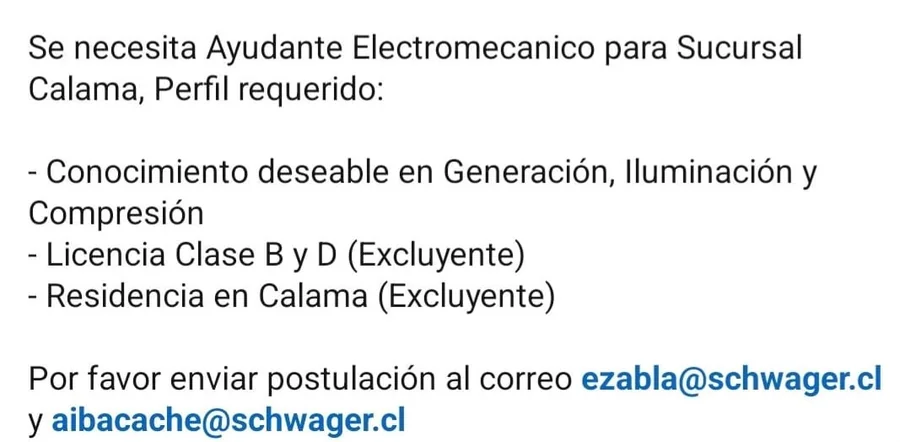 Ayudante Electromecánico - imagen 1