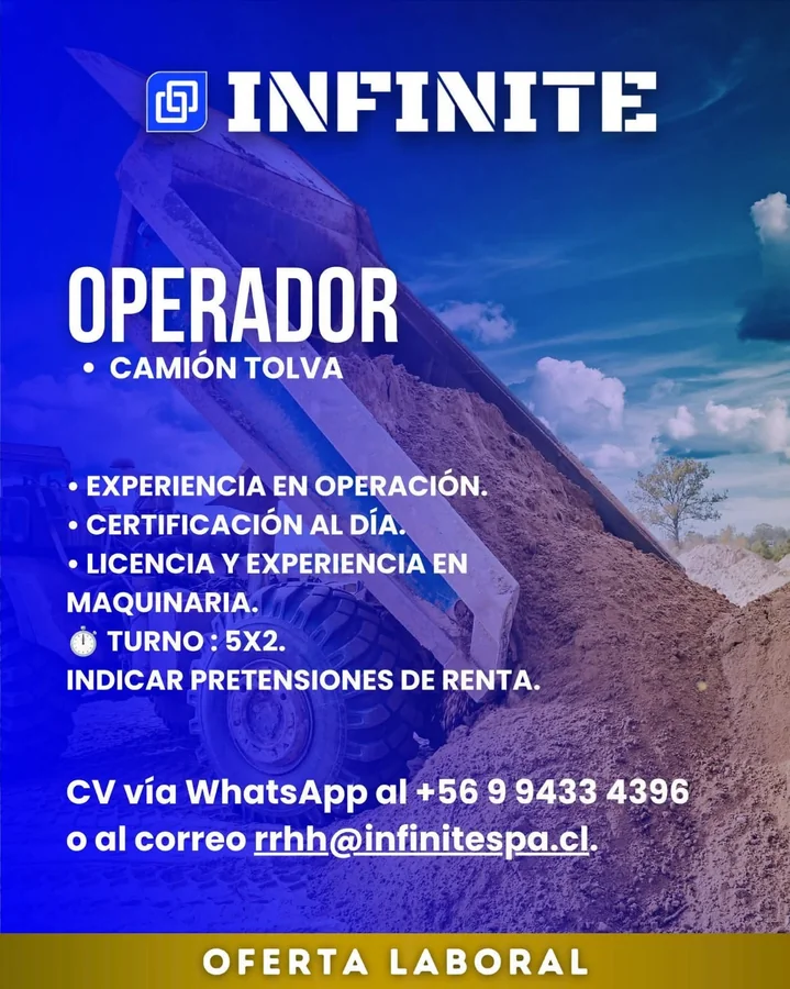Operador de Camión Tolva - imagen 1