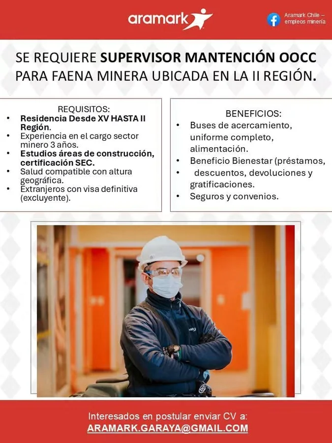 Supervisor de Mantención OOCC - imagen 1
