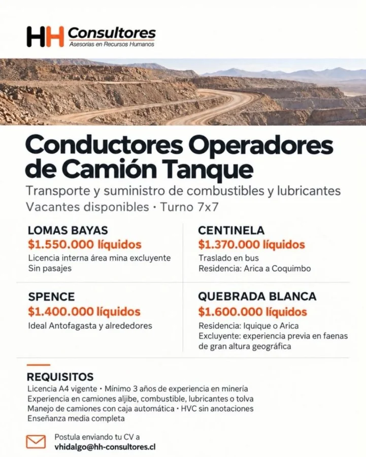 Conductores Operadores de Camión Tanque - imagen 1