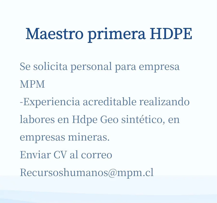 Maestro Primera HDPE - imagen 1