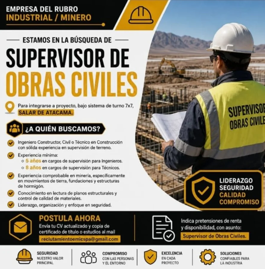 Supervisor de Obras Civiles - imagen 1